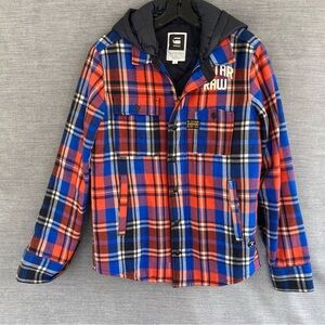Men’s GSTAR Jacket Plaid Wool FORRESTER